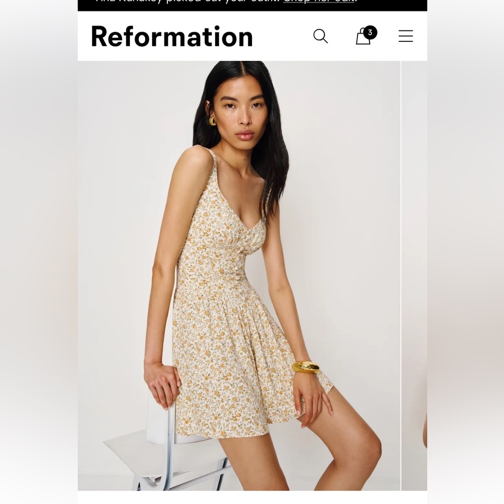 Reformation Wynn Dress Size 0